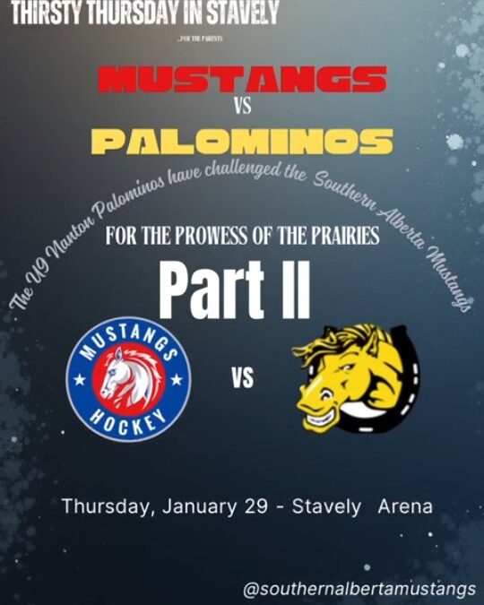 PART TWO The U-9 Nanton Palominos have challenged the Southern Alberta Mustangs!