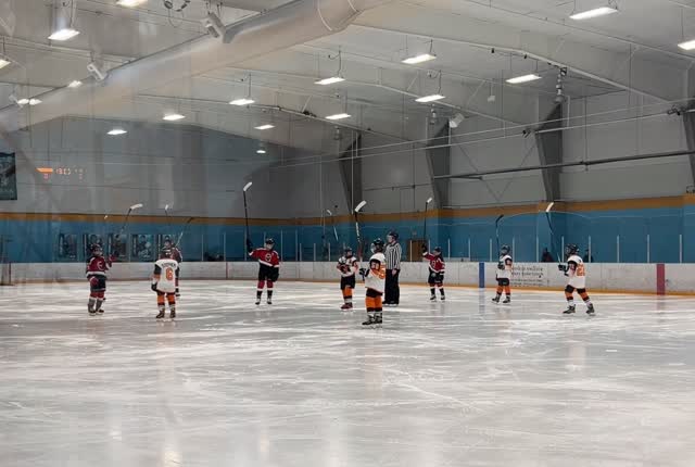 Moment of silence & sticks up for the three @southernalbertamustangs hockey players!
