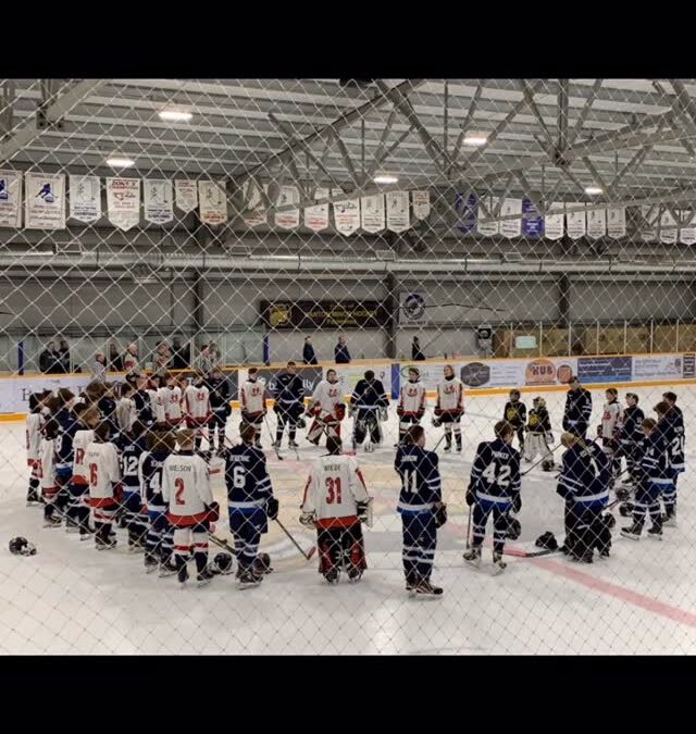 United at centre ice, the @aau15foothillsbisons and Lethbrid…
